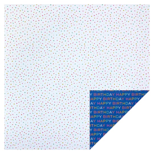Birthday Double-Sided Cardstock Paper by Recollections&#x2122;, 12&#x22; x 12&#x22; 